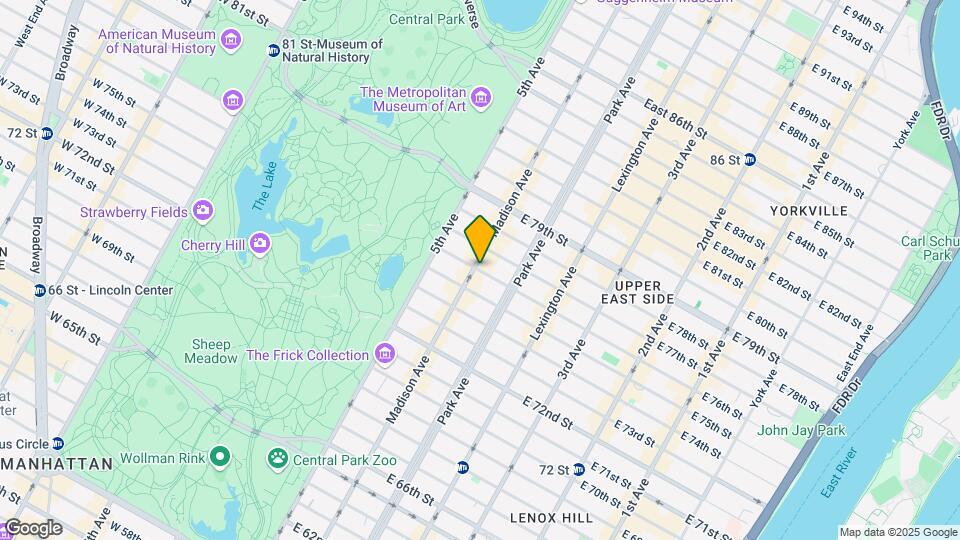 35 E 76th St Map and Location Details