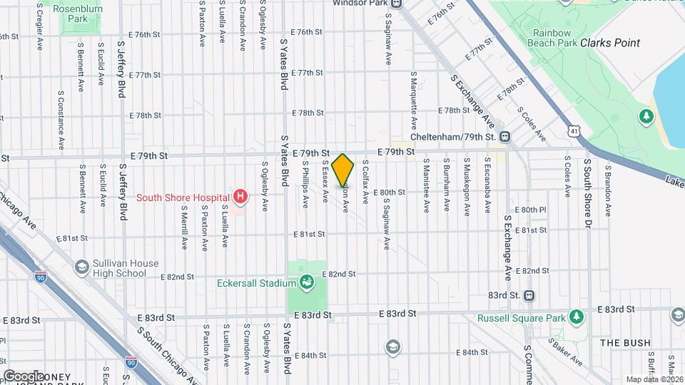 7958 S Kingston Ave Map and Location Details