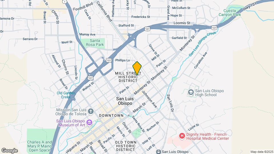 1324 Palm St Mapa y Detalles de la Ubicación
