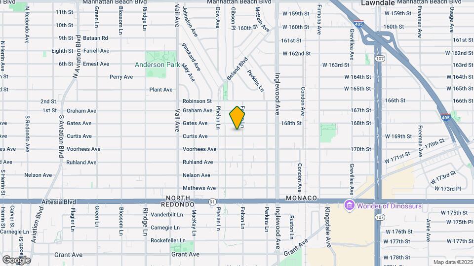2519 Curtis Ave Map and Location Details