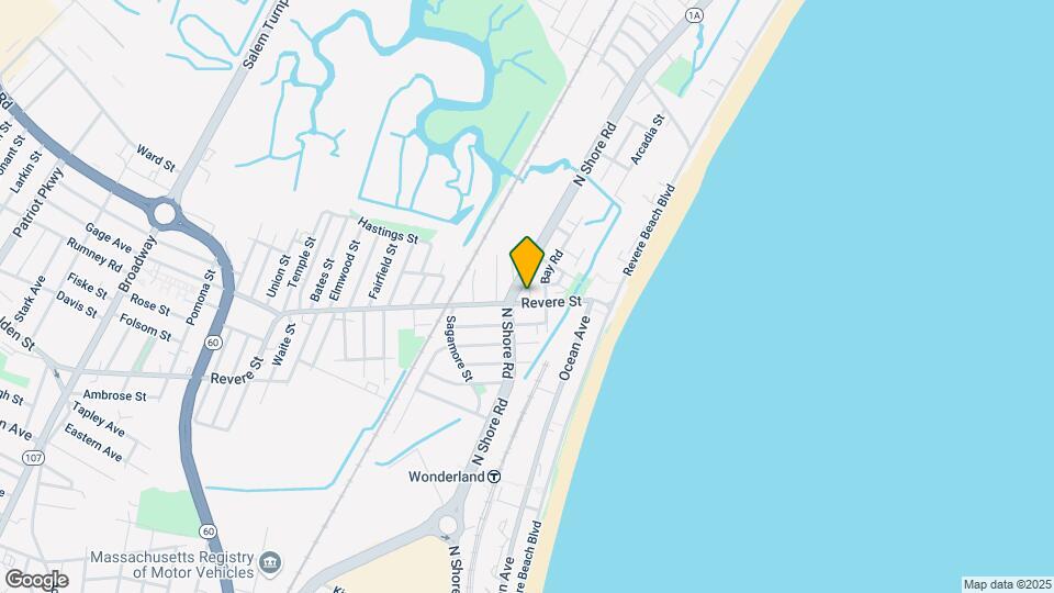 534 Revere St-Unit -1 Map and Location Details