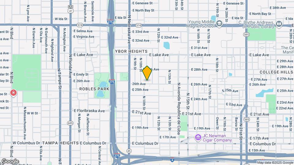 1012 E 26th Ave Map and Location Details