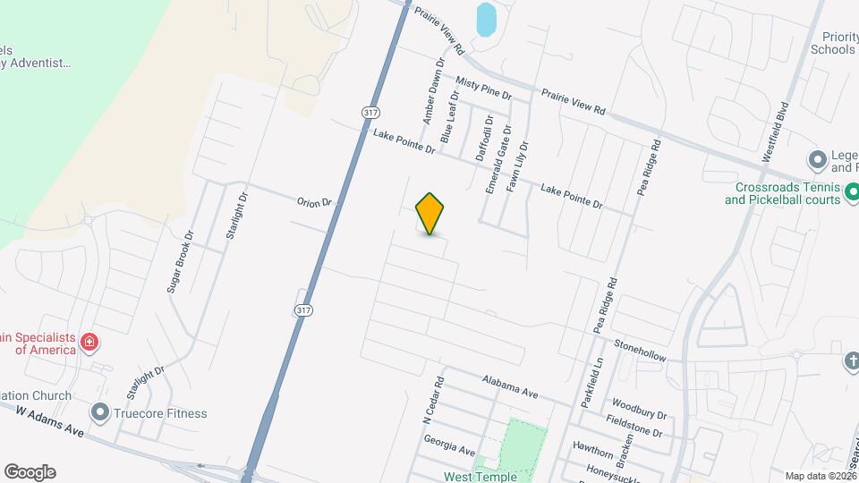 9001 Flat Iron Dr Map and Location Details