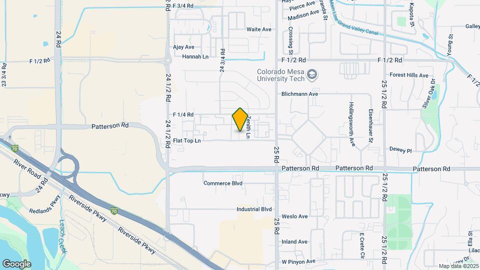 612 Mesa Canyon Lane Map and Location Details