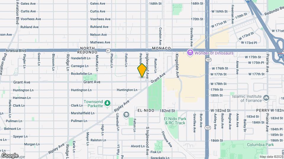 1600 Perkins Ln Map and Location Details