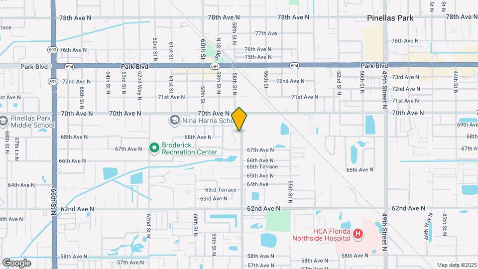 6820 58th St N Map and Location Details