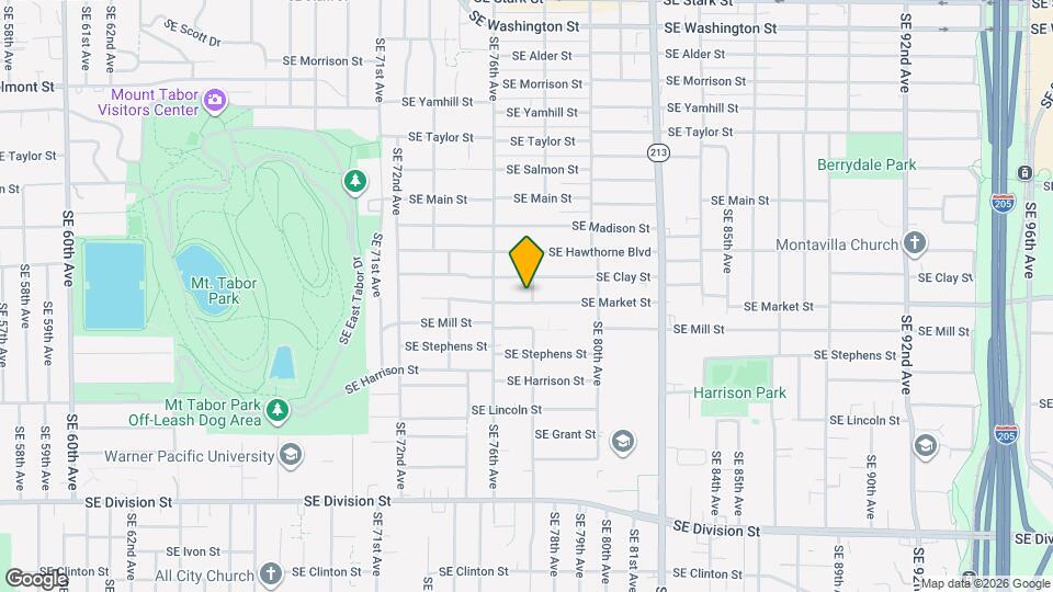 7657 SE Market St, Unit Basement Map and Location Details