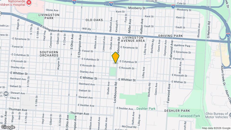 1015 Lockbourne Rd Map and Location Details