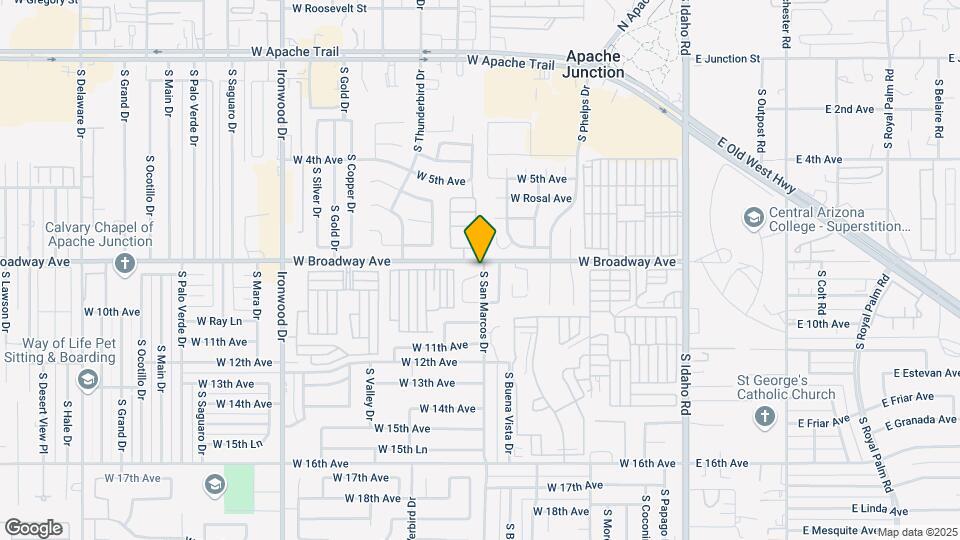 854 S San Marcos Dr Map and Location Details
