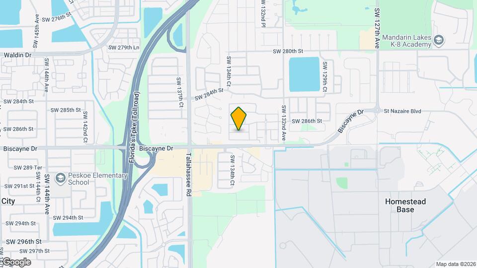 13386 SW 287th St Map and Location Details
