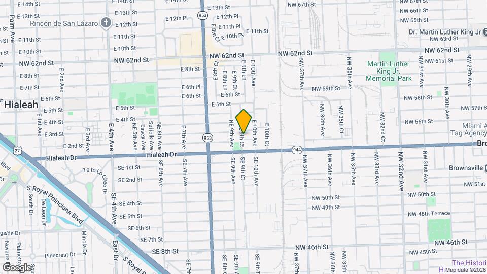 955 E 1st St Mapa y Detalles de la Ubicación