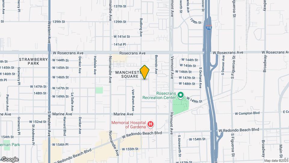 14626 S Budlong Ave, Unit B Mapa y Detalles de la Ubicación