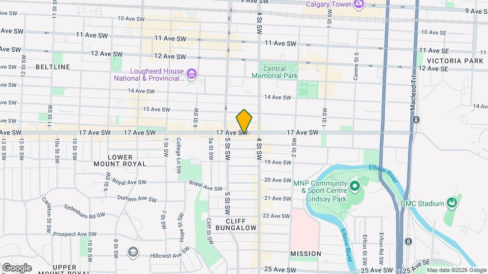 115-117 17 Ave SW, Unit SI ID1314554P Map and Location Details