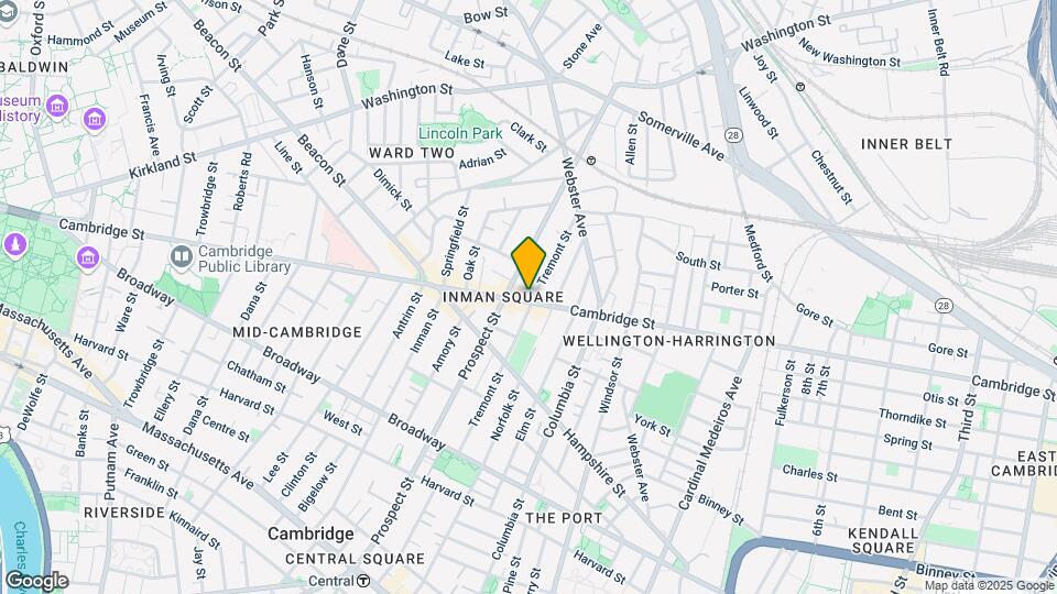 1195 Cambridge St, Unit #1054 - 2F Map and Location Details