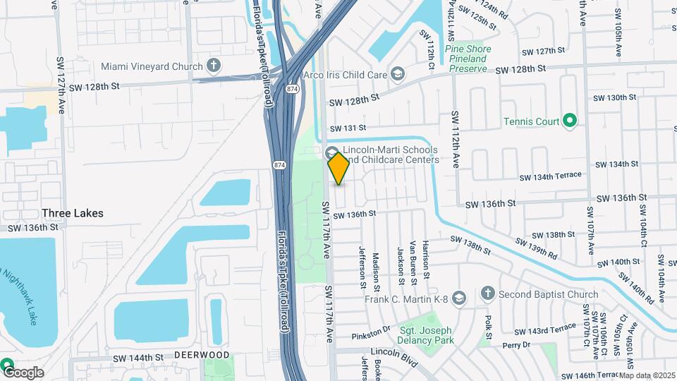 13411 SW 116th Pl Map and Location Details