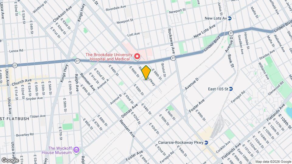 701 E 96th St Mapa y Detalles de la Ubicación