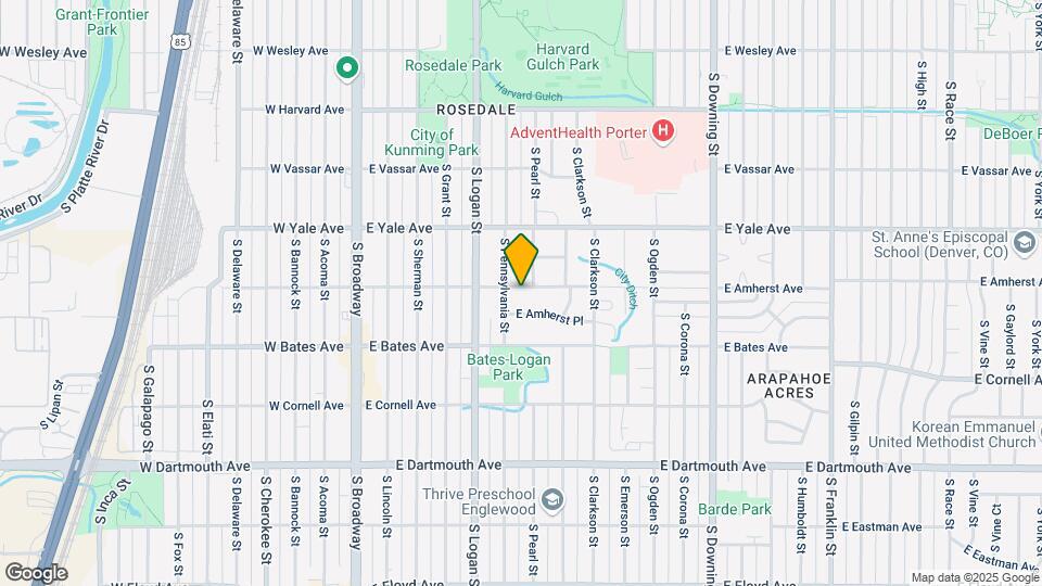 530 E Amherst Ave Map and Location Details