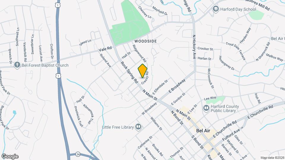 520 Cressy Rd Map and Location Details