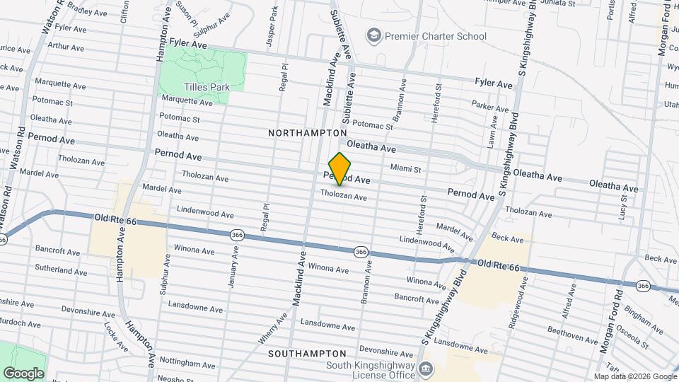 5315 Tholozan Ave Mapa y Detalles de la Ubicación