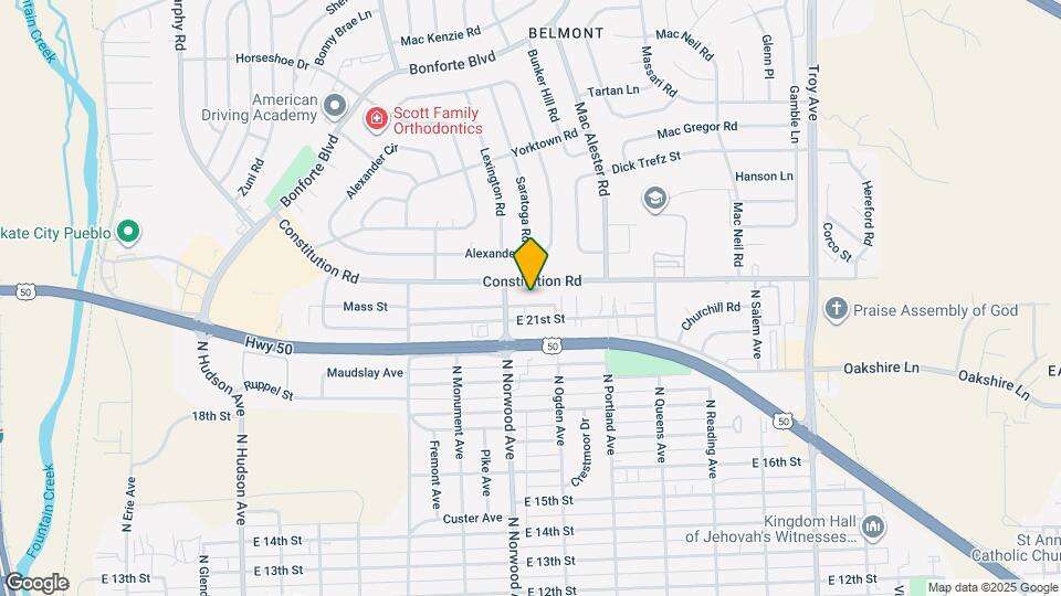 1415 Anita St Map and Location Details