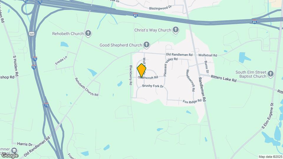 1003 Thorncroft Rd Map and Location Details