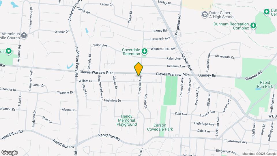 1209 Covedale Ave, Unit 73 Mapa y Detalles de la Ubicación