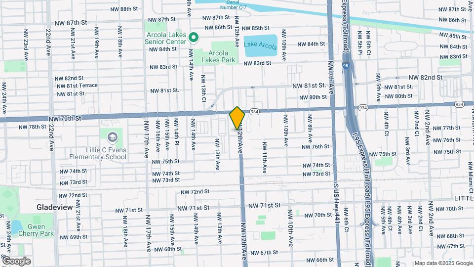 7730 NW 12th Ave Map and Location Details