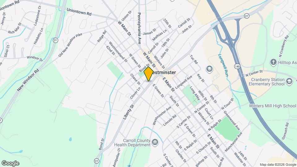 34 Liberty St Map and Location Details