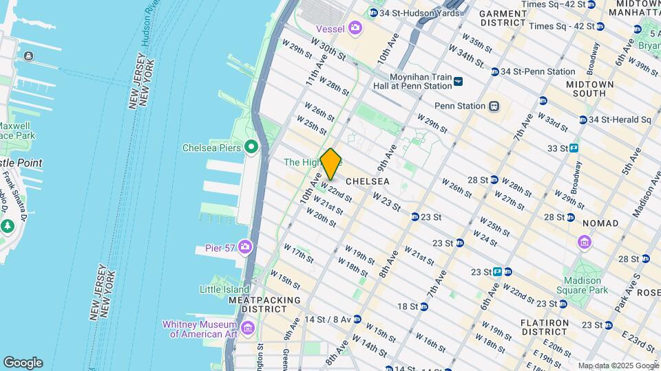 457 W 22nd St Mapa y Detalles de la Ubicación
