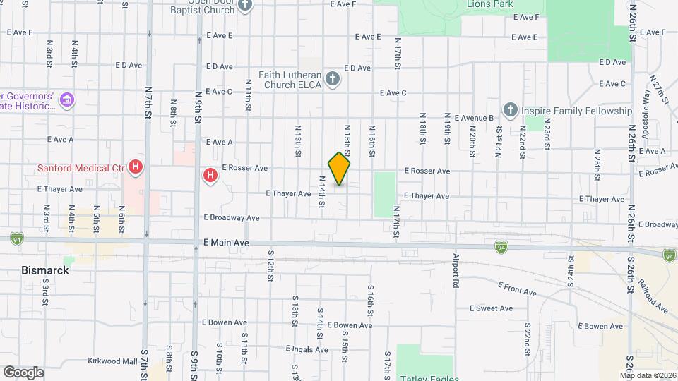 302 N 15th St Map and Location Details