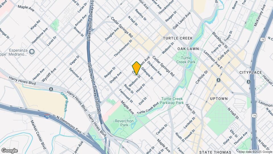 2727 Welborn St Map and Location Details