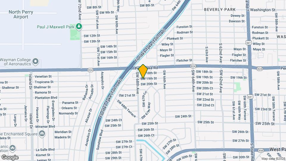 6726 SW 19th St Map and Location Details