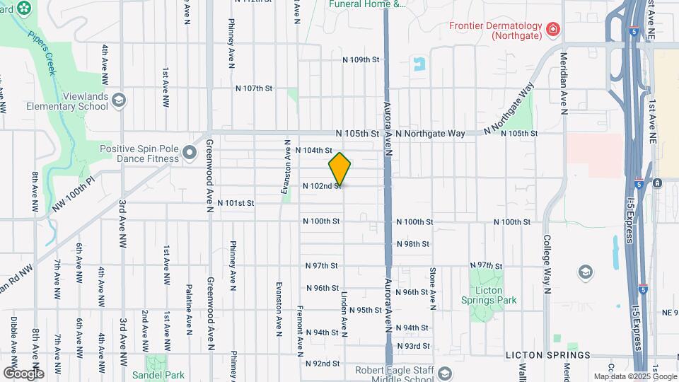 757 N 102nd St Map and Location Details