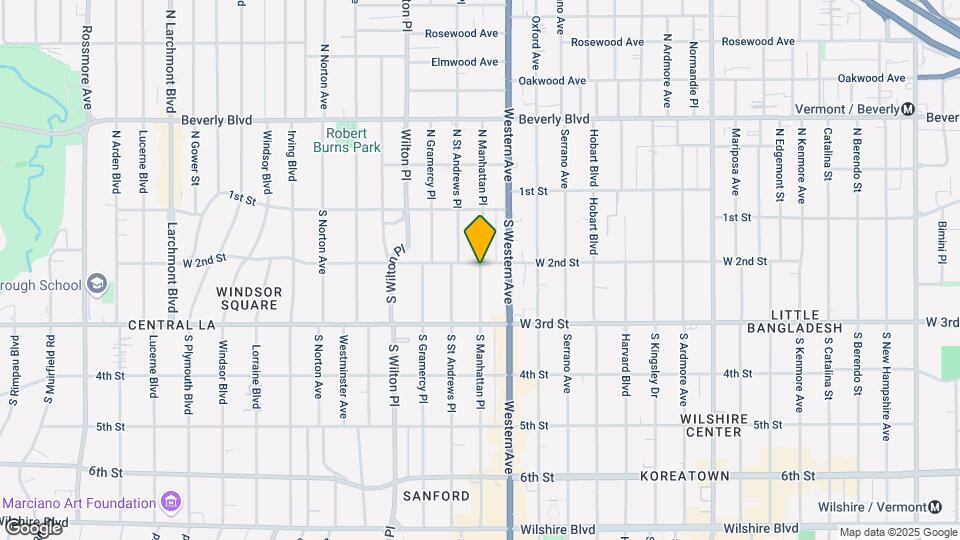 211 S Manhattan Pl Map and Location Details