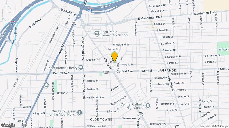 298 W Park St Map and Location Details