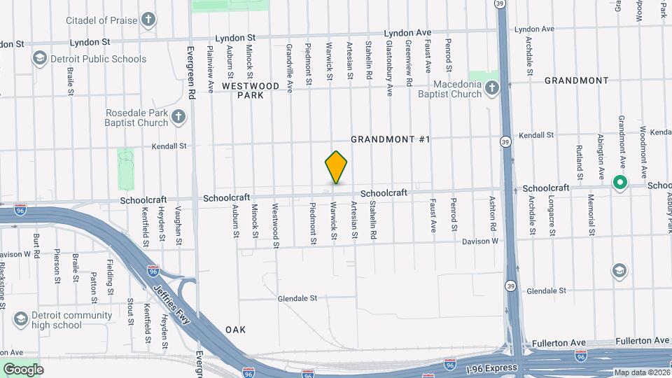 19044 Schoolcraft, Unit Apt 4 Mapa y Detalles de la Ubicación