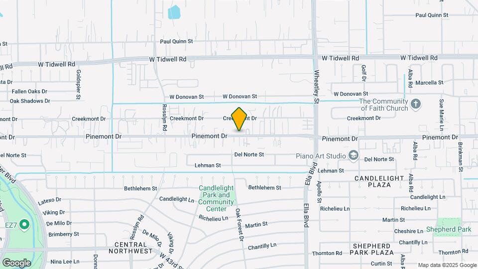 3368 Pinemont Dr Mapa y Detalles de la Ubicación