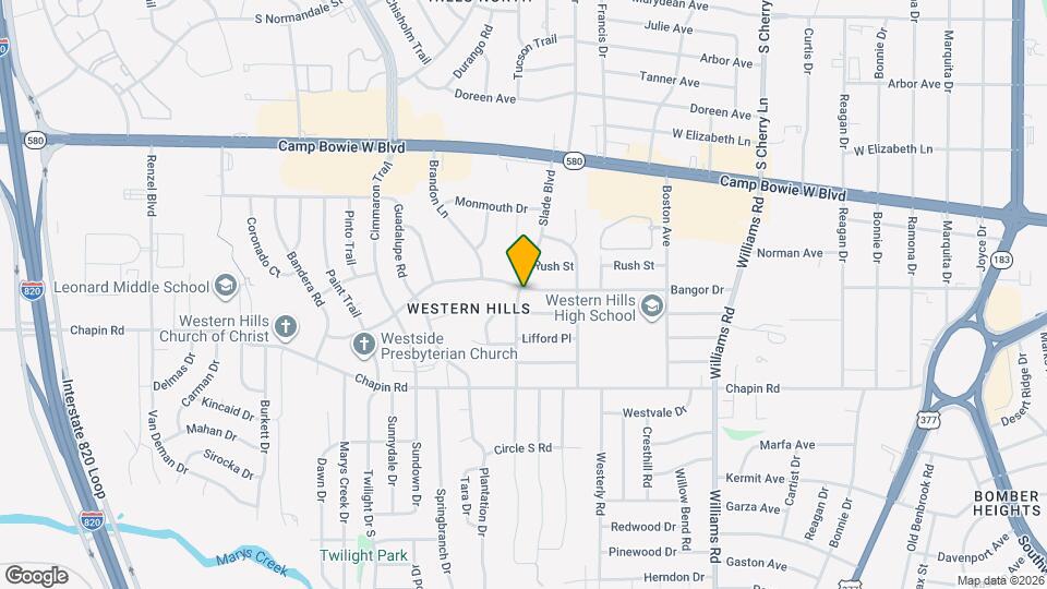 3601 Slade Blvd Map and Location Details