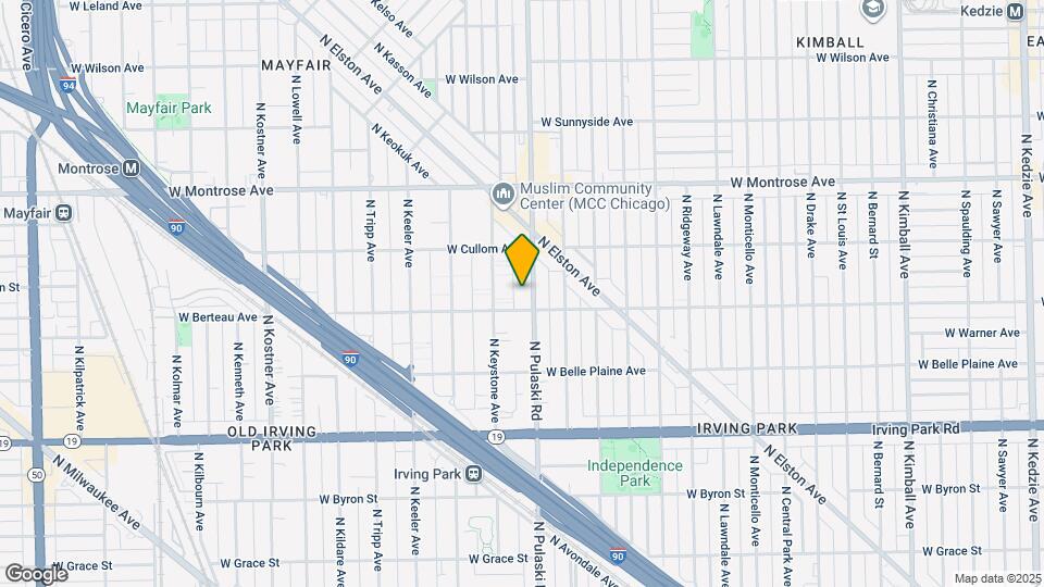 4212 N Pulaski Rd Map and Location Details