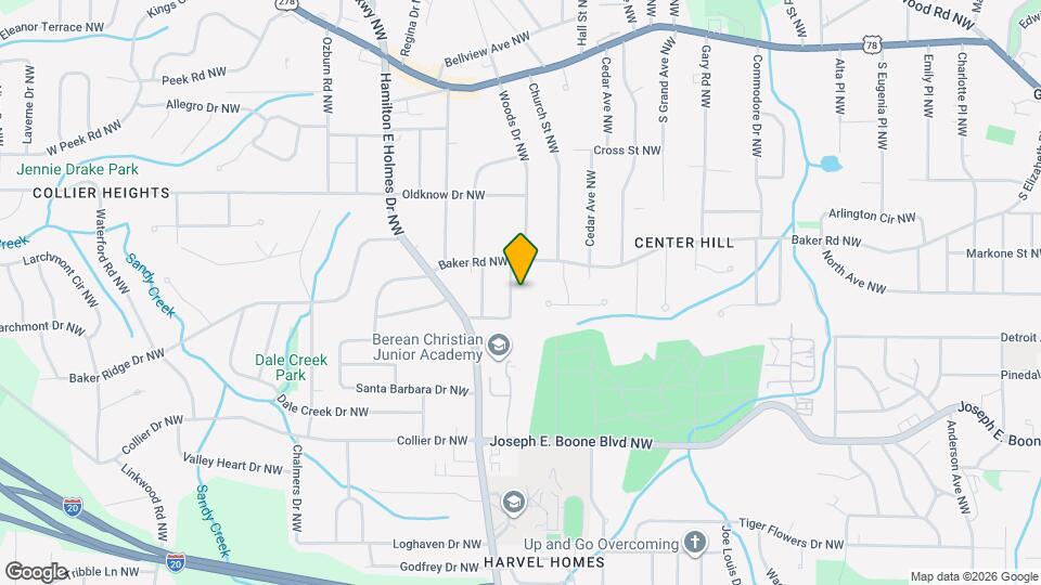 493 Woods Dr NW Map and Location Details