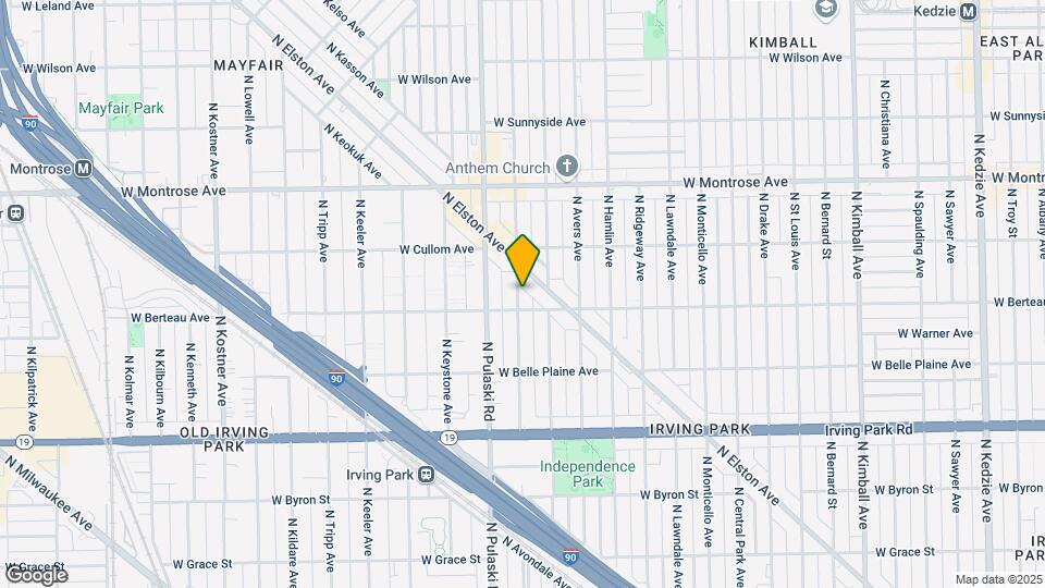 4211 N Harding Ave-Unit -1S Map and Location Details