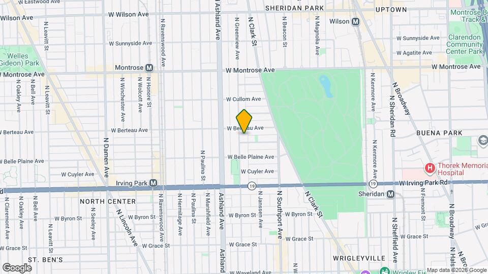 4143 N Greenview Ave Map and Location Details