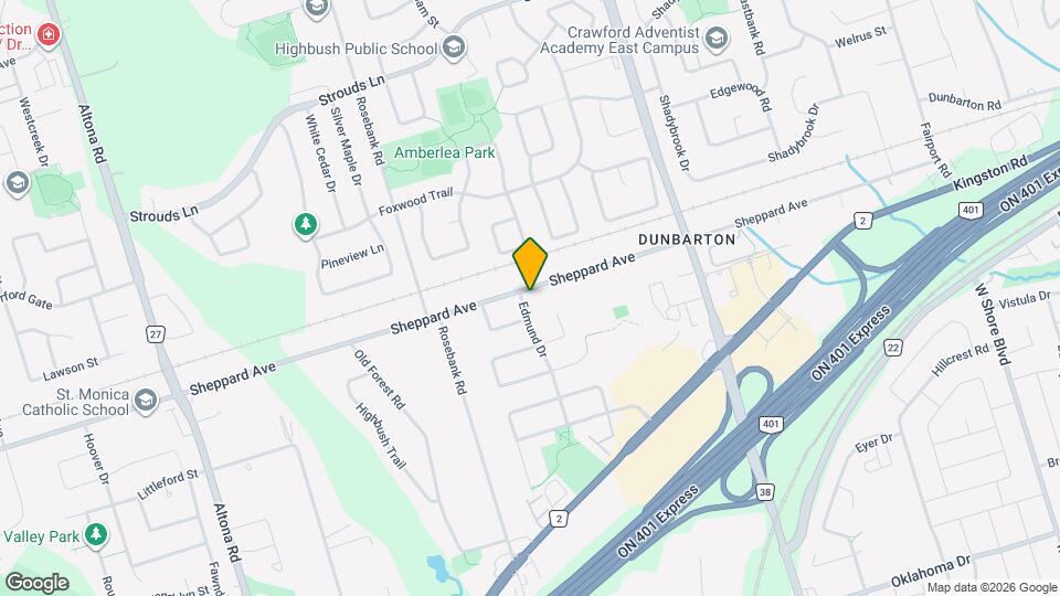 573 Sheppard Ave Map and Location Details