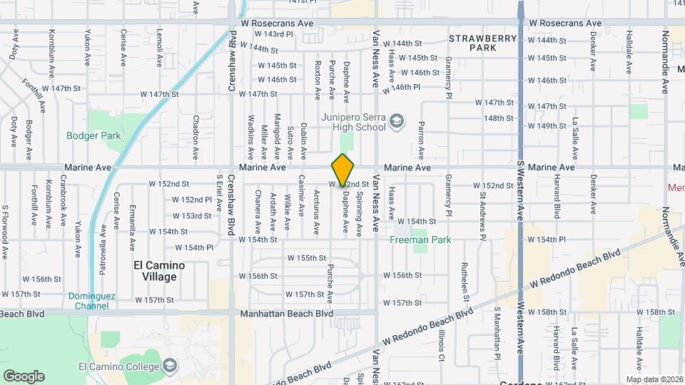 15213 Daphne Ave Map and Location Details