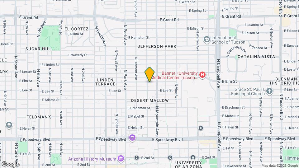 1214 E Elm St Mapa y Detalles de la Ubicación