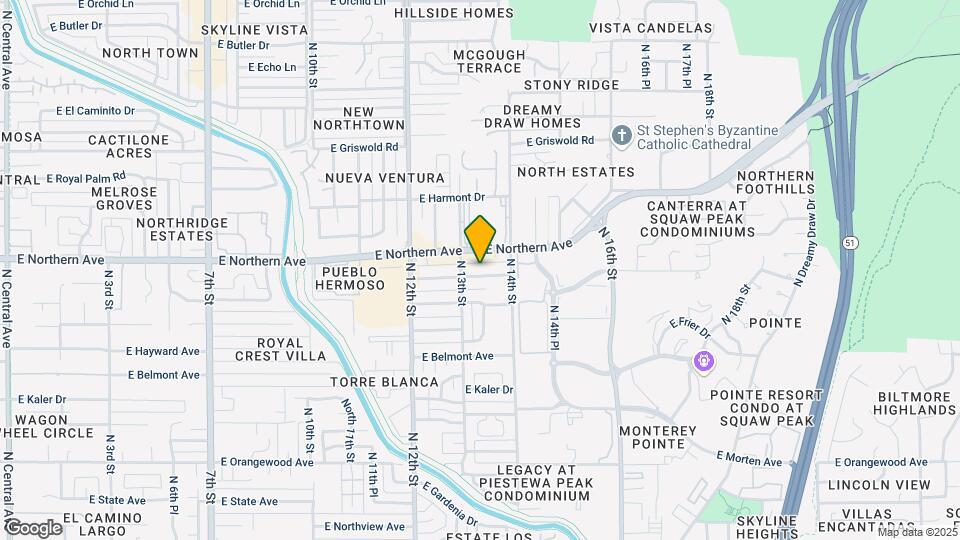 1316 E Winter Dr Map and Location Details
