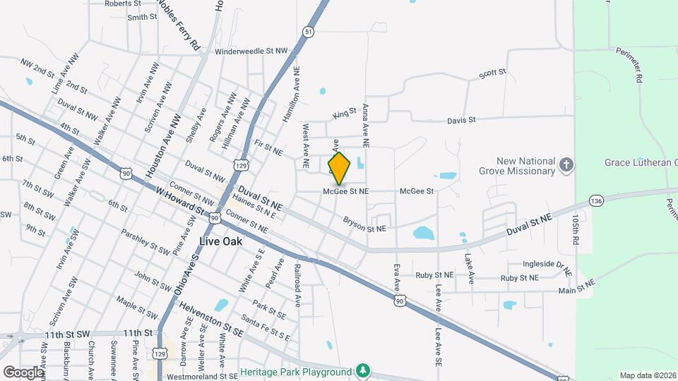 815 McGee St NE Map and Location Details