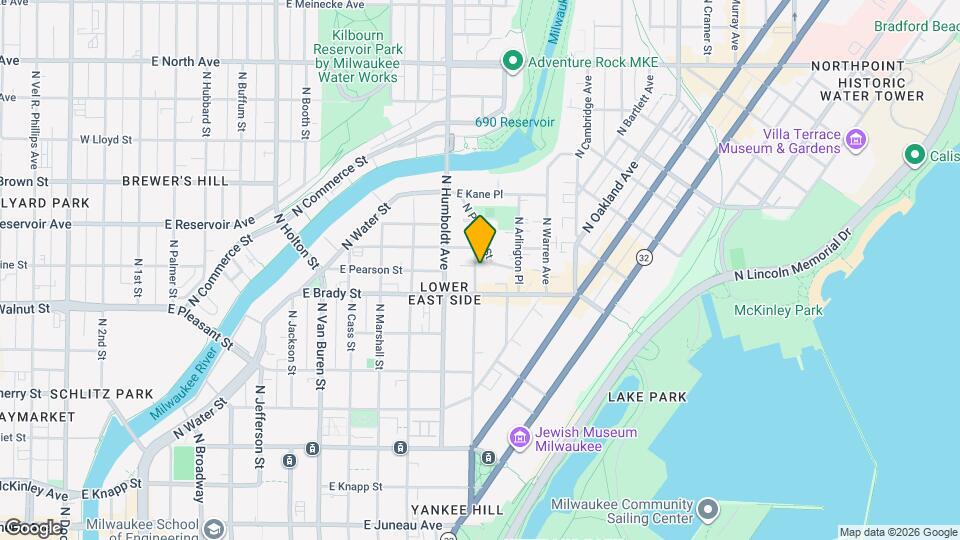 1730 N Franklin Pl Map and Location Details