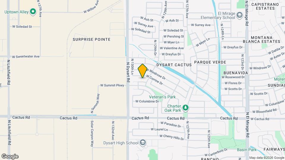 12914 W Rosewood Dr Map and Location Details