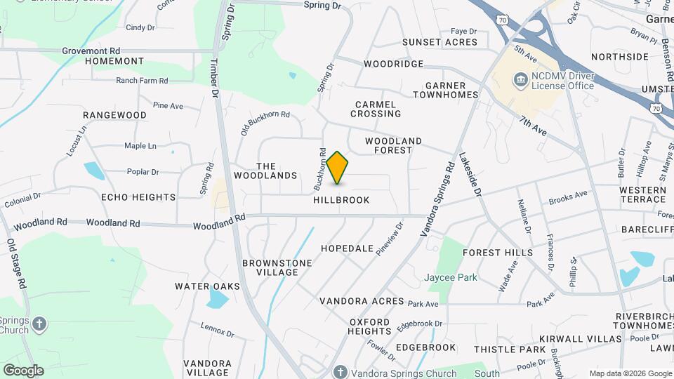 109 Hillbrook Ct Map and Location Details